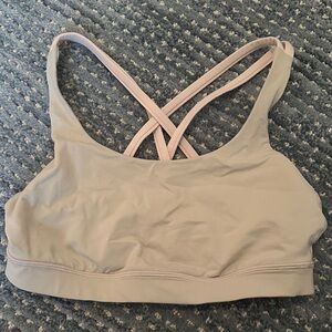 Lululemon Women's Cross-Back Sports Bra - Tan